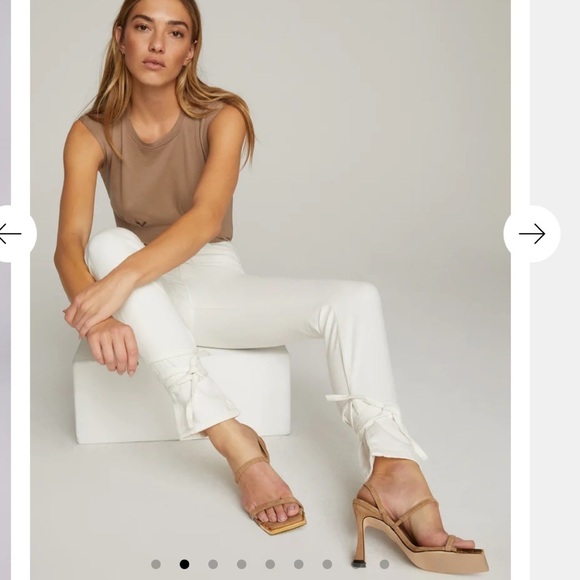 GOOD AMERICAN | Good American Good Boy Wrap Jeans White Size 4 - Picture 3 of 15